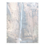 Waterfall, Zion National Park, Utah, U.S.A. Letterhead