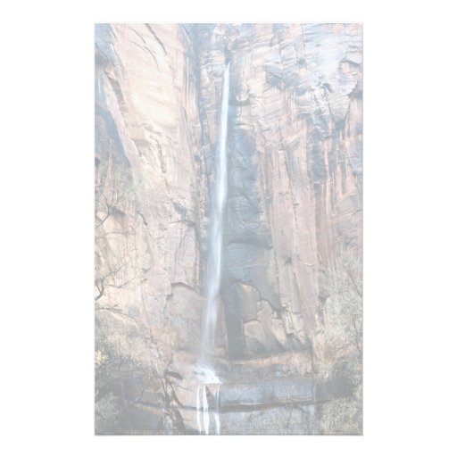 Waterfall, Zion National Park, Utah, U.S.A. Personalized Stationery