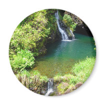 Waterfalls along the Road to Hana, Maui, Hawaii Magnets