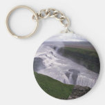 Waterfalls, Gulfoss, Iceland Keychain