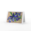 Waterfalls Iris Painting Greeting Card by donnabellas Waterfalls Iris Painting Greeting Card