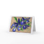 Waterfalls Iris Painting Greeting Card