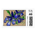 Waterfalls Iris Painting Stamp stamps