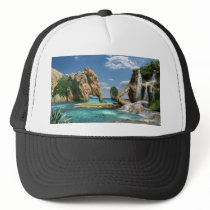Waterfalls Ocean - cap Trucker Hats