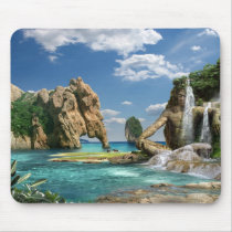 Waterfalls Ocean - mouse PAD