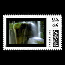 Waterfalls Postage Stamp by skphotos Waterfalls Postage Stamp