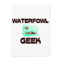 Waterfowl Geek postcards by AnimalShirts Waterfowl Geek postcards