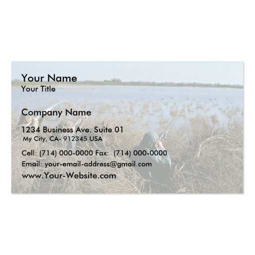 Waterfowl Hunt Business Card