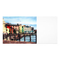 Waterfront Bridgetown Barbados Personalized Photo Card