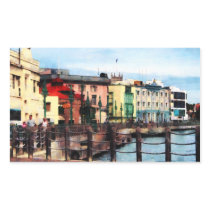 Waterfront Bridgetown Barbados Rectangular Sticker