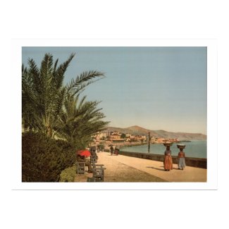 Waterfront Promenade, San Remo, French Riveria print