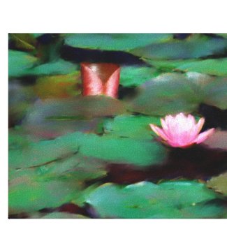 Watergarden Oil Painting Wrapped Canvas wrappedcanvas