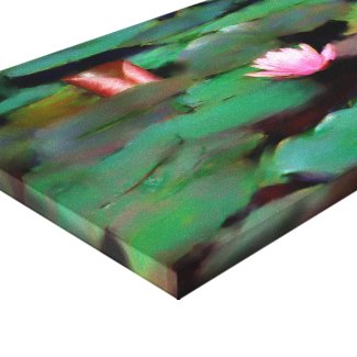 Watergarden Oil Painting Wrapped Canvas wrappedcanvas