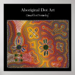 Waterhole Dreaming Dot Art Posters
