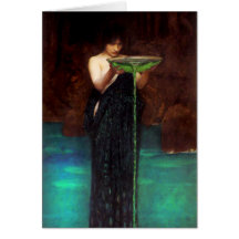 Waterhouse Circe Invidiosa Greeting Card