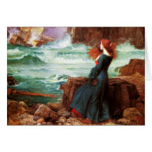 Waterhouse Miranda The Tempest Greeting Card