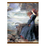 Waterhouse miranda the tempest woman ship wreck postcards