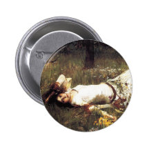 Waterhouse Ophelia Button