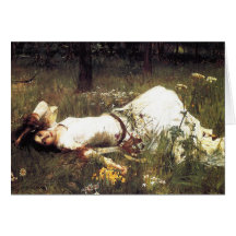 Waterhouse Ophelia Greeting Card