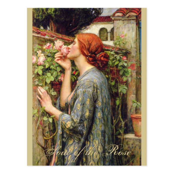 Waterhouse Soul of the Rose CC0737 Pre-Raphaelite Postcard