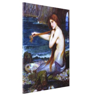 Waterhouse: The Mermaid Canvas Prints