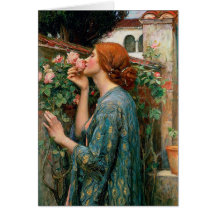 Waterhouse The Soul of the Rose Note Card