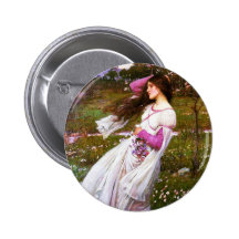 Waterhouse Windflowers Button