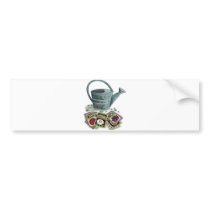Watering Can and Seed Packets Design bumper stickers