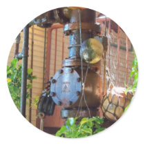 Watering hole round stickers