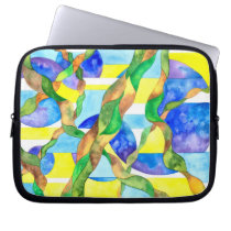 Watering the Lawn Abstract Laptop Bag laptop sleeves