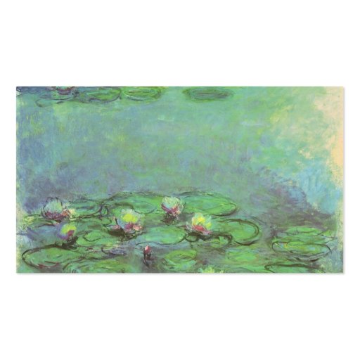Waterlilies (1914) by Claude Monet Business Cards (back side)