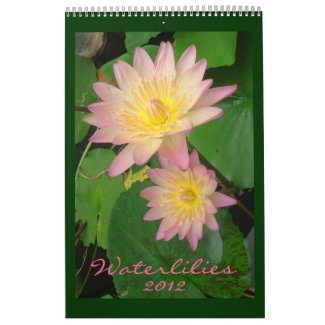 Waterlilies 2012, Single Page calendar