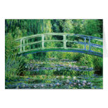 Waterlilies and Japanese Bridge, Claude Monet Card