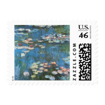 Waterlilies by Claude Monet Postage Stamps