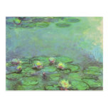 Waterlilies de Monet, impresionismo floral del vin Tarjetas Postales