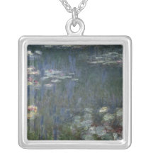 Waterlilies: Green Reflections, 1914-18 Custom Necklace