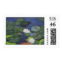 WaterLilies postage by susanpaynetrutna WaterLilies postage