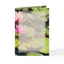 Waterlilies Turtle Stationery Card