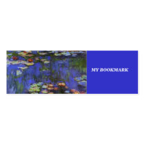 Waterlillies Bookmark Business Card Template
