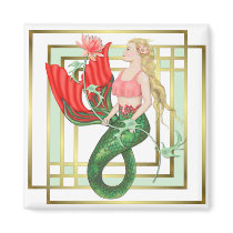 Waterlily Mermaid magnets by Spice Waterlily Mermaid magnets