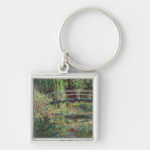 Waterlily Pond: Pink Harmony, 1900 Key Chain