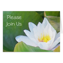 Waterlily Wedding Invitation cards