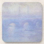 Waterloo Bridge, Effect of Mist by Claude Monet Coasters