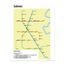 Waterloo Region Subway Map (Fictional) posters