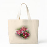 Watermellon lillies tote bags