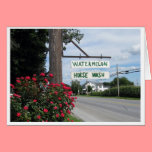 Watermelon and Horse Wash Sign (horizontal) cards