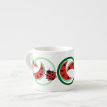 Watermelon and ladybug Mug mugs