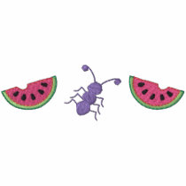 Watermelon/ Ant embroidered shirts by ZazzleEmbroidery Watermelon/ Ant embroidered shirts