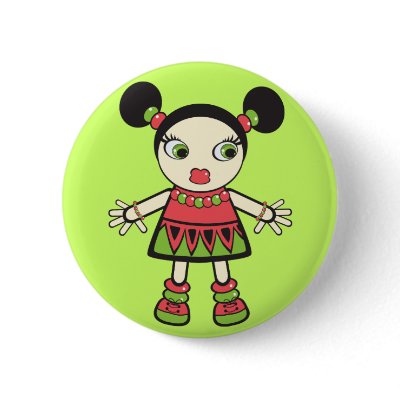 Watermelon baby pins by VioDeSign