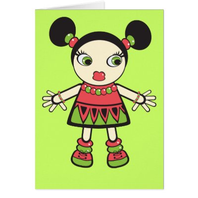 Watermelon baby greeting cards by VioDeSign